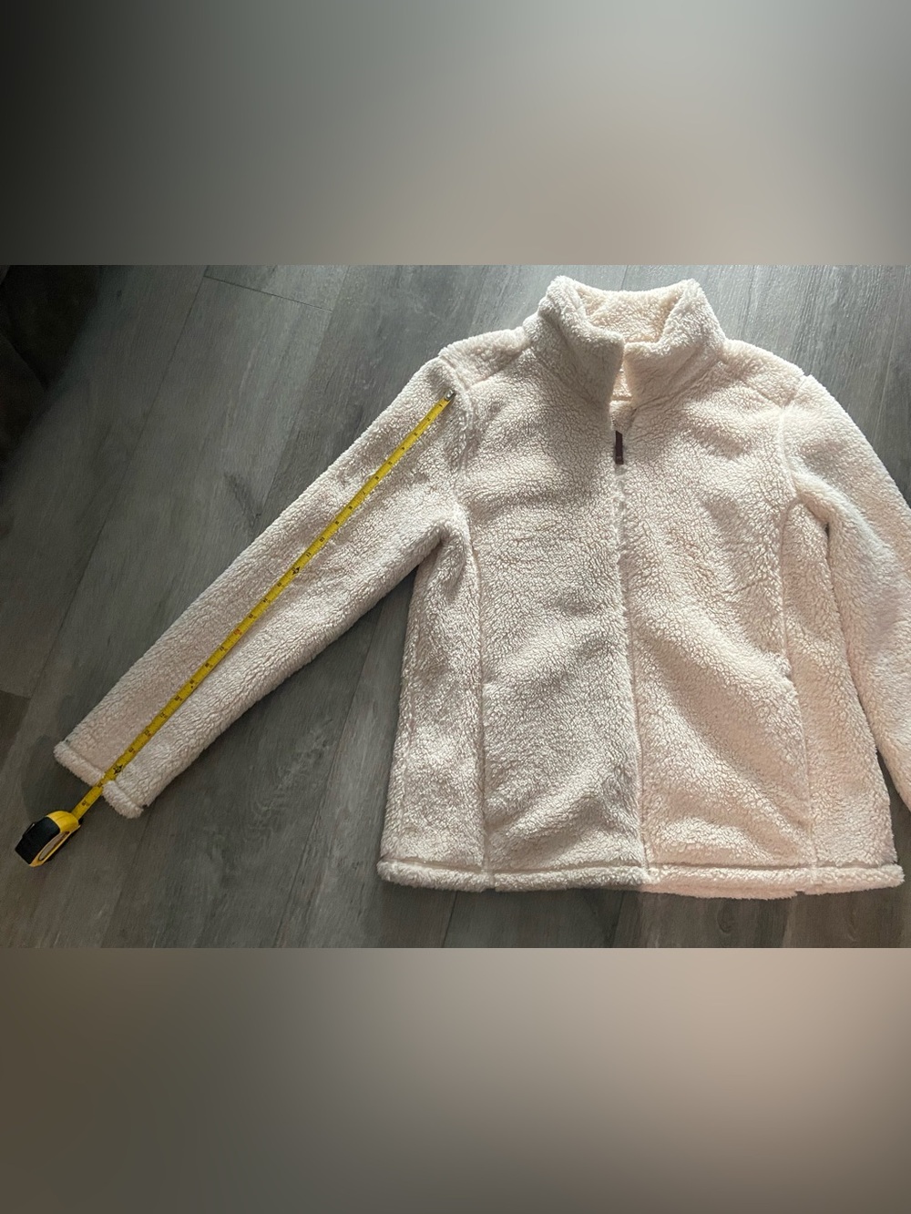 Cloudveil Sherpa Fleece Full Zip Teddy Women Jacket Cream Size XL - Cozy Luxe - Picture 5 of 8